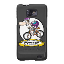 WORLDS GREATEST CYCLIST MEN CARTOON SAMSUNG GALAXY S COVERS