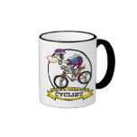 WORLDS GREATEST CYCLIST MEN CARTOON COFFEE MUG