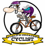WORLDS GREATEST CYCLIST MEN CARTOON photo sculptures