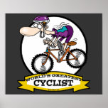 WORLDS GREATEST CYCLIST MEN CARTOON POSTERS