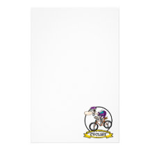 WORLDS GREATEST CYCLIST MEN CARTOON CUSTOMIZED STATIONERY