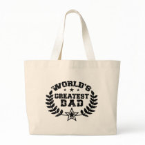 World's Greatest Dad Canvas Bag