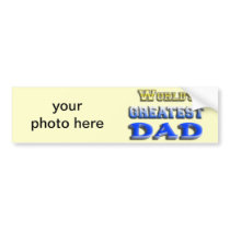 World's Greatest Dad Bumper Sticker