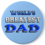 World's Greatest Dad buttons