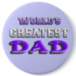 World's Greatest Dad buttons