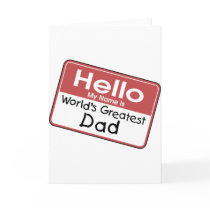 World's Greatest Dad Card