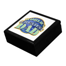 World's Greatest Dad Classic Tile Gift / Trinket B Jewelry Boxes