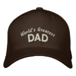 World's Greatest Dad embroidered hats