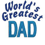 World's Greatest Dad embroidered shirts