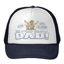 World's Greatest Dad Father's Day BBQ Gear Mesh Hats
