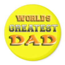World's Greatest Dad Fridge Magnet