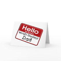 World's Greatest Dad Greeting Cards
