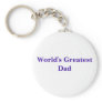 World's Greatest Dad Keychain