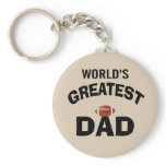 World's Greatest Dad keychains