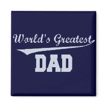 World's Greatest Dad Refrigerator Magnets