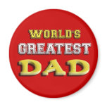 World's Greatest Dad magnets