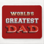 World's Greatest Dad mousepads