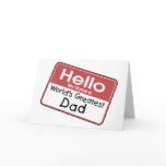 Worlds Greatest Dad Name Tag Style Cards
