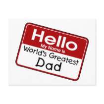 World's Greatest Dad Post Cards