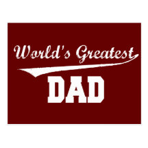 World's Greatest Dad Postcards