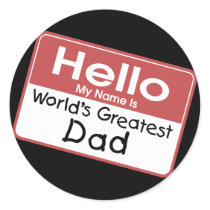 World's Greatest Dad Stickers