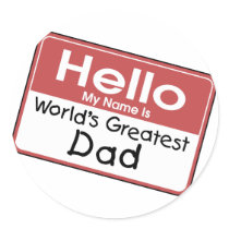 World's Greatest Dad Sticker