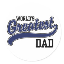 World's Greatest Dad Stickers