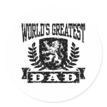 World's Greatest Dad Stickers