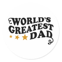 World's Greatest Dad Stickers