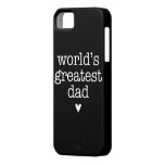 World's Greatest Dad with Heart iPhone 5 Case