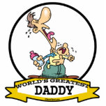WORLDS GREATEST DADDY CARTOON photo sculptures