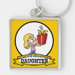 WORLDS GREATEST DAUGHTER II CARTOON KEY CHAIN
