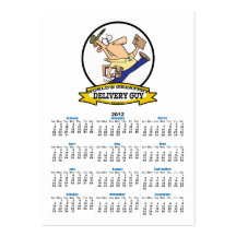 WORLDS GREATEST DELIVERY GUY MEN CARTOON BUSINESS CARD