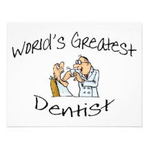 Worlds Greatest Dentist Open Wide Personalized Invitations