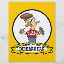WORLDS GREATEST DIEHARD FAN WOMEN CARTOON FULL COLOR FLYER