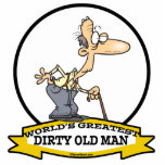 WORLDS GREATEST DIRTY OLD MAN CARTOON photo sculptures