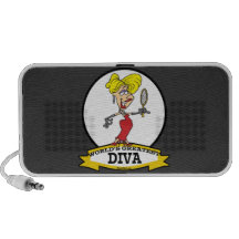 WORLDS GREATEST DIVA WOMEN CARTOON TRAVELLING SPEAKER