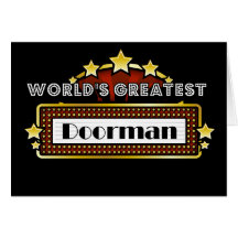 World's Greatest Doorman Greeting Cards