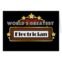 World's Greatest Electrician Greeting Card