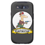 WORLDS GREATEST ELECTRICIAN MEN II CARTOON GALAXY S3 CASES