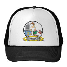 WORLDS GREATEST ELECTRONICS SALESMAN CARTOON TRUCKER HATS