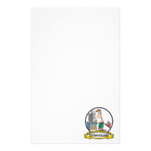 WORLDS GREATEST ELECTRONICS SALESMAN CARTOON PERSONALIZED STATIONERY