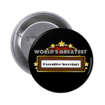 World's Greatest Executive Secretary Pins