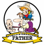 WORLDS GREATEST FATHER MEN CARTOON CUT OUTS