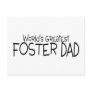 Worlds Greatest Foster Dad Postcard
