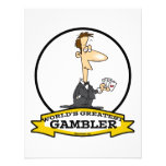 WORLDS GREATEST GAMBLER MEN CARTOON PERSONALIZED INVITE