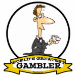 WORLDS GREATEST GAMBLER MEN CARTOON photo sculptures