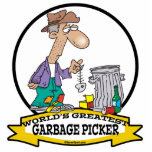 WORLDS GREATEST GARBAGE PICKER CARTOON photo sculptures