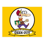 WORLDS GREATEST GEEK GUY CARTOON POSTCARDS