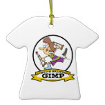 WORLDS GREATEST GIMP WOMEN CARTOON ORNAMENT